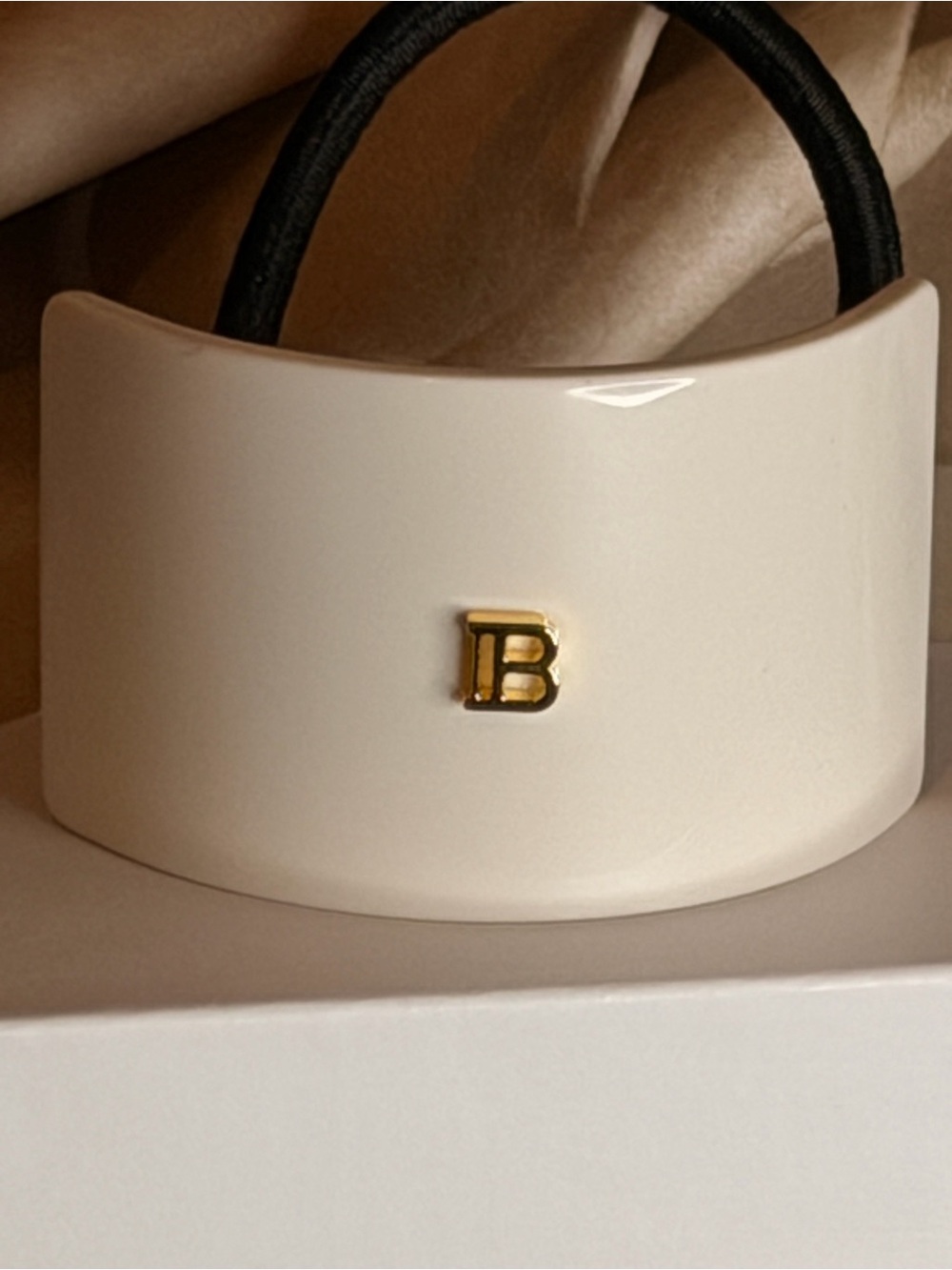 Balmain Paris White Ponytail Holder - Picture 4 of 7